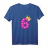 Kinder T-Shirt zum 6. Geburtstag für Mädchen - Pinke Krone mit Zahl 6, Prinzessinnen-Design, ideales Geschenk für Tochter, Schwester, Nichte