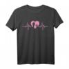 Vater und Tochter Herzschlag EKG T-Shirt - Partnerlook Geschenk für Papa und Tochter zum Vatertag & Geburtstag