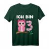 Kinder Geburtstagsshirt Eule zum 3. Geburtstag für Mädchen und Jungen - Lustiges Geburtstagsoutfit für Kinderfeier und Kindergarten