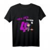 Kinder HEX-HEX Ich bin 4 - Mädchen Geburtstagsshirt mit Hexenmotiv, Besen & Sternen – Perfektes Geschenk für den vierten Geburtstag & Kinderparty