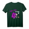 Kinder HEX-HEX Ich bin 4 - Mädchen Geburtstagsshirt mit Hexenmotiv, Besen & Sternen – Perfektes Geschenk für den vierten Geburtstag & Kinderparty