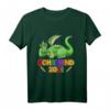Kinder Schulkind 2021 - Einschulung Drache Schule Schulanfang T-Shirt – Lustiges Geschenk für Jungen zum Schulstart mit feuerspeiendem Drachen