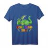 Kinder Schulkind 2021 - Einschulung Drache Schule Schulanfang T-Shirt – Lustiges Geschenk für Jungen zum Schulstart mit feuerspeiendem Drachen