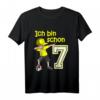 Kinder 7. Geburtstag Fußball Jungen - Cooles Fußball T-Shirt mit Dab Pose, Zahl 7 und Fußball Motiv für Geburtstag & Geburtstagsfeier