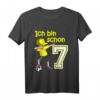 Kinder 7. Geburtstag Fußball Jungen - Cooles Fußball T-Shirt mit Dab Pose, Zahl 7 und Fußball Motiv für Geburtstag & Geburtstagsfeier