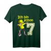 Kinder 7. Geburtstag Fußball Jungen - Cooles Fußball T-Shirt mit Dab Pose, Zahl 7 und Fußball Motiv für Geburtstag & Geburtstagsfeier
