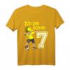 Kinder 7. Geburtstag Fußball Jungen - Cooles Fußball T-Shirt mit Dab Pose, Zahl 7 und Fußball Motiv für Geburtstag & Geburtstagsfeier