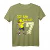 Kinder 7. Geburtstag Fußball Jungen - Cooles Fußball T-Shirt mit Dab Pose, Zahl 7 und Fußball Motiv für Geburtstag & Geburtstagsfeier