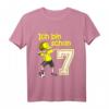 Kinder 7. Geburtstag Fußball Jungen - Cooles Fußball T-Shirt mit Dab Pose, Zahl 7 und Fußball Motiv für Geburtstag & Geburtstagsfeier