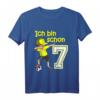 Kinder 7. Geburtstag Fußball Jungen - Cooles Fußball T-Shirt mit Dab Pose, Zahl 7 und Fußball Motiv für Geburtstag & Geburtstagsfeier