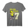 Kinder 7. Geburtstag Fußball Jungen - Cooles Fußball T-Shirt mit Dab Pose, Zahl 7 und Fußball Motiv für Geburtstag & Geburtstagsfeier