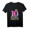 Kinder 10. Geburtstag Mädchen 2010 - Prinzessin T-Shirt als Geschenk & Partydeko für die kleine Prinzessin