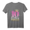 Kinder 10. Geburtstag Mädchen 2010 - Prinzessin T-Shirt als Geschenk & Partydeko für die kleine Prinzessin