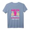 Endlich 9 Jahre Mädchen T-Shirt – Lustiges Geburtstagsgeschenk für Tochter zum 9. Geburtstag