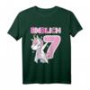Kinder 7. Geburtstag Mädchen ENDLICH 7 Einhorn Geschenk - Witziges T-Shirt für den Kindergeburtstag & Prinzessinnen-Feier