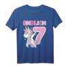 Kinder 7. Geburtstag Mädchen ENDLICH 7 Einhorn Geschenk - Witziges T-Shirt für den Kindergeburtstag & Prinzessinnen-Feier