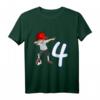Kinder 4. Geburtstag Fußball Jungen - Cooles T-Shirt mit Dab Pose, Fußball und Zahl 4, Perfekt für Geburtstag & Fußballfans