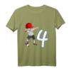 Kinder 4. Geburtstag Fußball Jungen - Cooles T-Shirt mit Dab Pose, Fußball und Zahl 4, Perfekt für Geburtstag & Fußballfans