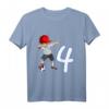 Kinder 4. Geburtstag Fußball Jungen - Cooles T-Shirt mit Dab Pose, Fußball und Zahl 4, Perfekt für Geburtstag & Fußballfans