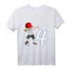 Kinder 4. Geburtstag Fußball Jungen - Cooles T-Shirt mit Dab Pose, Fußball und Zahl 4, Perfekt für Geburtstag & Fußballfans