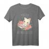 Süßes Kawaii Katze Lustiges Spruch T-Shirt - Positiv auf müde getestet für Katzenliebhaber, Tierfreunde & humorvolle Damen
