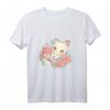 Süßes Kawaii Katze Lustiges Spruch T-Shirt - Positiv auf müde getestet für Katzenliebhaber, Tierfreunde & humorvolle Damen