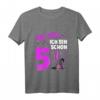 Kinder Hex Hex Ich bin schon 5 - Prinzessin Hexe Mädchen T-Shirt für den Kindergeburtstag