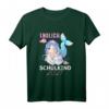 Kinder Schulkind 2021 Mädchen Meerjungfrau T-Shirt - Lustiges Outfit zum Schulstart & Einschulungsgeschenk für Jungen und Mädchen
