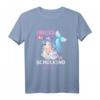 Kinder Schulkind 2021 Mädchen Meerjungfrau T-Shirt - Lustiges Outfit zum Schulstart & Einschulungsgeschenk für Jungen und Mädchen
