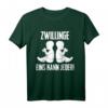 Herren Stolzer Vater von Zwillingen T-Shirt - Lustiger Spruch für werdende Papas und Väter zur Geburt