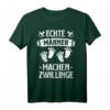 Echte Männer Machen Zwillinge Vater von Zwillingen T-Shirt – Perfektes Vatertags- und Schwangerschaftsverkündungs-Geschenk für stolze Zwillingsväter