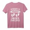 Echte Männer Machen Zwillinge Vater von Zwillingen T-Shirt – Perfektes Vatertags- und Schwangerschaftsverkündungs-Geschenk für stolze Zwillingsväter