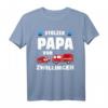 Papa von Zwillingen Feuerwehr Vater Geschenk T-Shirt – Persönliches Familienmotiv für Zwillingsväter und Feuerwehrfans
