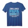 Papa Zwillinge 2021 Vater von Zwillingen T-Shirt – Perfektes Geschenk für zukünftige Zwillingsväter & stolze Papas