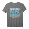 Papa Zwillinge 2021 Vater von Zwillingen T-Shirt – Perfektes Geschenk für zukünftige Zwillingsväter & stolze Papas