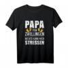 Papa von Zwillingen nichts kann mich stressen T-Shirt - Lustiges Vatertagsgeschenk für Zwillingspapa mit klassischem Schnitt