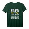 Papa von Zwillingen nichts kann mich stressen T-Shirt - Lustiges Vatertagsgeschenk für Zwillingspapa mit klassischem Schnitt