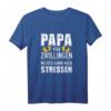 Papa von Zwillingen nichts kann mich stressen T-Shirt - Lustiges Vatertagsgeschenk für Zwillingspapa mit klassischem Schnitt