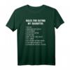 Rules For Dating My Daughter Funny Vater T-Shirt – Lustiges Papa T-Shirt als Geschenk für Vatertag, Geburtstag & Weihnachten