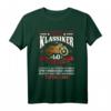Retro 60 Jahre Geburtstagskarte & T-Shirt mit Motorrad-Motiv - Geschenkidee für Damen und Herren, Jahrgang 1961, zum runden Geburtstag