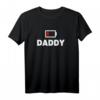 Papa Akku leer - Lustiges Vatertagsdesign für werdende Väter T-Shirt mit humorvollem Spruch