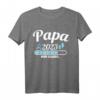 Papa 2023 wird geladen T-Shirt – Lustiges Schwangerschaftsverkünden Geschenk für werdende Papas & Großeltern