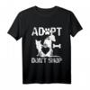HapDog T-Shirt mit Animal Rescue Design - Adopt Don't Shop, Liebe für Tiere, Tierheim Shirt für Tierliebhaber