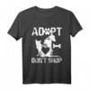 HapDog T-Shirt mit Animal Rescue Design - Adopt Don't Shop, Liebe für Tiere, Tierheim Shirt für Tierliebhaber
