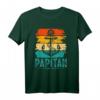 Papitän Kapitän Papa T-Shirt - Lustiges Bootsfahrer Design für Vater, Opa & Onkel, Retro Anker Motiv, Geschenk für Bootsbesitzer & Wassersportler