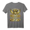 Herren Als Gott mich vor 75 Jahren schuf - Lustiges Papa T-Shirt zum Geburtstag, Originelles Geschenk für den 75. Vaterstag