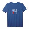 Herren Eltern Dasein - Vater ohne Energie - Lustiges Empty Battery T-Shirt für Eltern, die lachen wollen