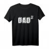 Zweifacher Papa Vater hoch 2 T-Shirt – Lustiges Geschenk für doppelte Väter zu Vatertag & Weihnachten