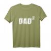 Zweifacher Papa Vater hoch 2 T-Shirt – Lustiges Geschenk für doppelte Väter zu Vatertag & Weihnachten