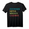 Bäcker Vater Ehemann Legende Geschenk Herren T-Shirt – Persönliches Geschenk für Bäcker, Ehemänner & Legenden